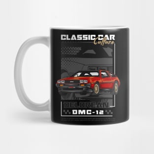 Retro Delorean Car Mug